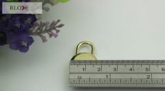 Easy open zinc alloy bag gold spring padlock RL-BLK102(Small)