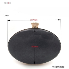 High quality handbag hardware accessories oval metal wallet frame box L-004