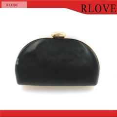 Fashion shell shape metal box clutch frame H-050