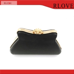 Factory price evening bag plastic box purse frame H-056