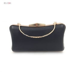 Wholesale fashion irregular square shaped plastic box clutch metal frame bag evening women L-026