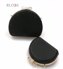 Fashion Handbag Accessories Half-Round Metal Clutch Box Purse Frame L051