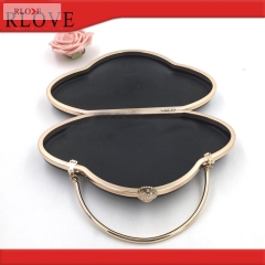 Wholesale bag accessories custom metal frame clutch bag box L-044