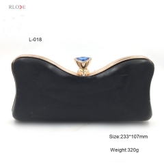 Diamond decoration clutch bag box and metal frame L-018