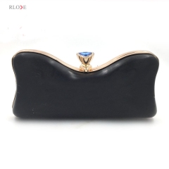 Diamond decoration clutch bag box and metal frame L-018