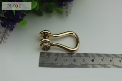 Hot-selling zinc alloy decorative strap D ring buckle for handbag hardware RL-DR041-10MM