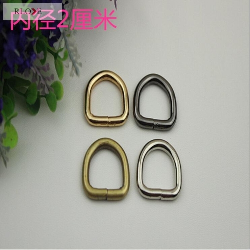 Top sale handbags hardware iron d ring buckles RL-IDR020-20MM