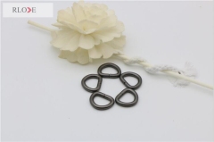 Metal Bag Hardware Colored 12.9MM Iron Metal D Ring For Handbags RL-IDR003-4F