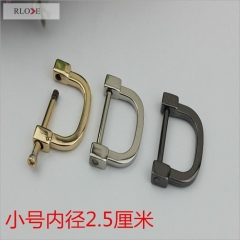 Classical style 1 inch detachable D shape buckle ring for handbags RL-DR008-1INCH