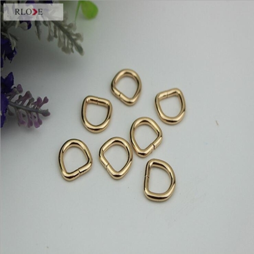 Wholesale handbag polished Welded iron d ring buckle RL-IDR016-10MM