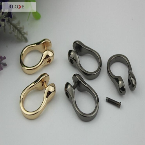 Profession custom bag detachable metal d-ring buckle RL-DR034