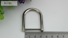 Reasonable price zinc alloy metal strap detachable d-ring buckle RL-DR053-28MM