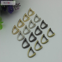 Good quality plating 4 color handbag metal d ring RL-DR028-11MM