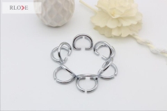 China supplier handbag accessory metal buckle d ring RL-DR046-18MM