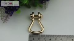 Hot-selling zinc alloy decorative strap D ring buckle for handbag hardware RL-DR041-10MM