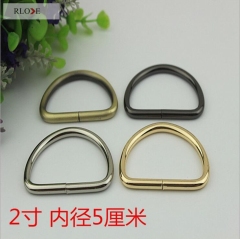 Customized size bag small fitting iron wire d ring RL-IDR023-50MM