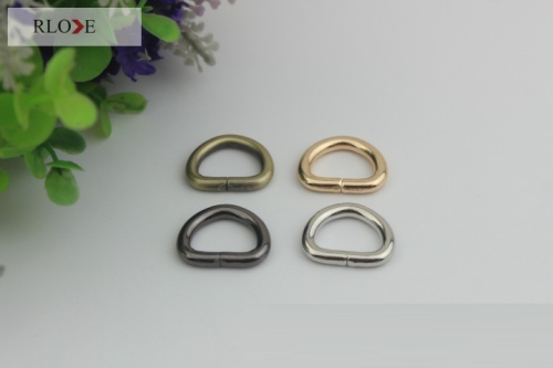 17mm custom size metal iron D ring buckle for handbag RL-DR018-17MM