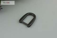 Factory price silver hardware zinc alloy detachable metal d ring buckle for bags RL-DR040-15MM