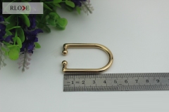 Handbag Hardware Zinc Alloy Decorative Metal D Ring Buckles For Bag RL-DR029(Small)