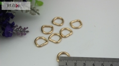 Wholesale handbag polished Welded iron d ring buckle RL-IDR016-10MM