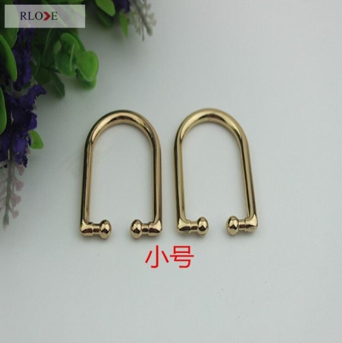 Handbag Hardware Zinc Alloy Decorative Metal D Ring Buckles For Bag RL-DR029(Small)