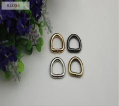 Iron Designer Metal Ring Metal Clip Open D Ring For Handbag RL-IDR017-13MM