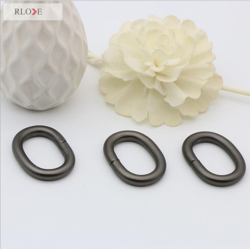 Stable Iron material metal strap oval rings for bag parts RL-IOVR006-25MM