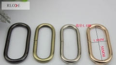 4.6mm wire diameter 50mm width metal oval shape iron ring RL-IOVR017-50MM