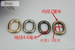 Good Quality Iron 20mm Oval Ring For Handbag RL-IOVR017-20MM