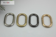 Wholesale multi-color iron wire metal oval ring for purse RL-IOVR17-25MM