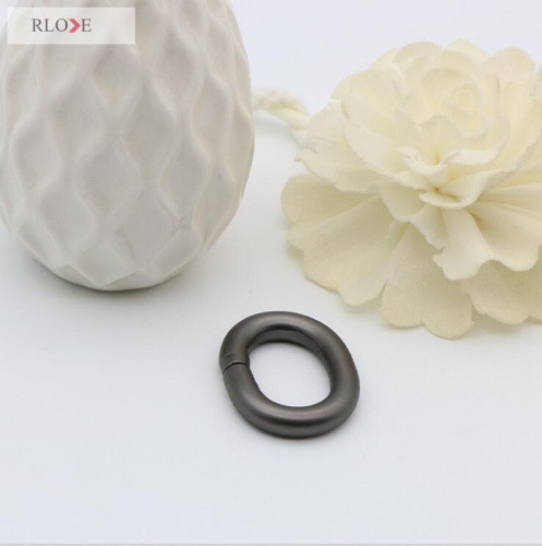 Cheap price 20mm gunmetal color iron metal oval ring for handbag RL-IOVR001-20MM