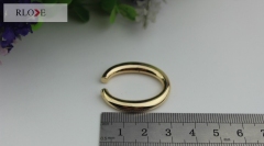 Custom good quality gold color open metal o ring RL-OR026-11MM