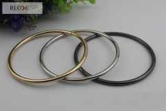 Handbag hardware iron material nickel color metal o ring buckle RL-IOR018-90MM