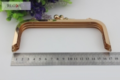 Fashion light gold custom size metal purse frame RL-POX02-170MM