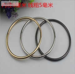 Handbag hardware iron material nickel color metal o ring buckle RL-IOR018-90MM