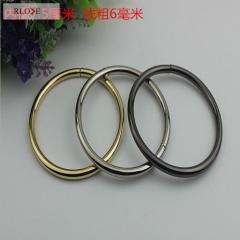 Handbag Manufacturer design bigger wire iron metal round buckles RL-IOR024-75MM