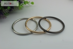 High Quality 3 color iron welded o-ring buckle for bags RL-IOR025-63MM