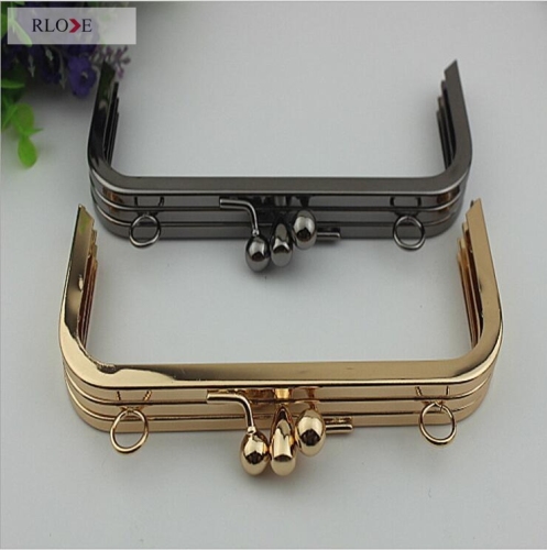 Fashion light gold custom size metal purse frame RL-POX02-170MM