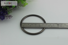 High Quality 3 color iron welded o-ring buckle for bags RL-IOR025-63MM