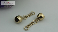 No.7 Handbag decoration hardware gold metal chain tassel bell pendants RL-LCP020