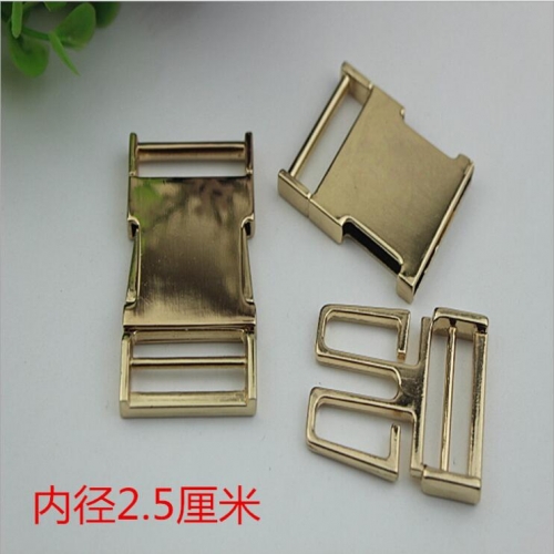 Good quality Gold Side Quick Release Metal Buckles RL-FRMB010-25MM