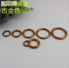 Custom high quality O ring Spring gate snap hook RL-SPOR013-35MM