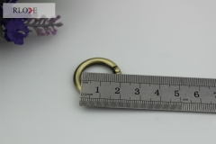 Round Carabiner Snap Clip Trigger Spring Key-ring Buckle for bag RL-SPOR003-16MM