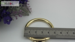 Gold Metal Hooks Push Gate Spring Snap O ring hook with screws for bag RL-SPOR009-38MM