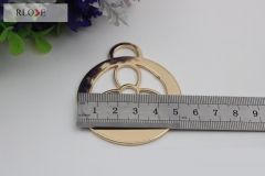 High Quality Cheap Hanging Round Shape Handbag Metal Plate Tag RL-LCP02