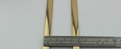 Bag metal light golden rectangle buckle smooth metal buckle RL-SB04