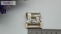 Metal diamond square buckle hardware for shoes buckle RL-SB05