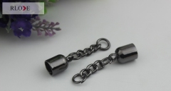 No.8 Luggage hardware accessories metal jewelry key chain bell pendant charms RL-LCP017