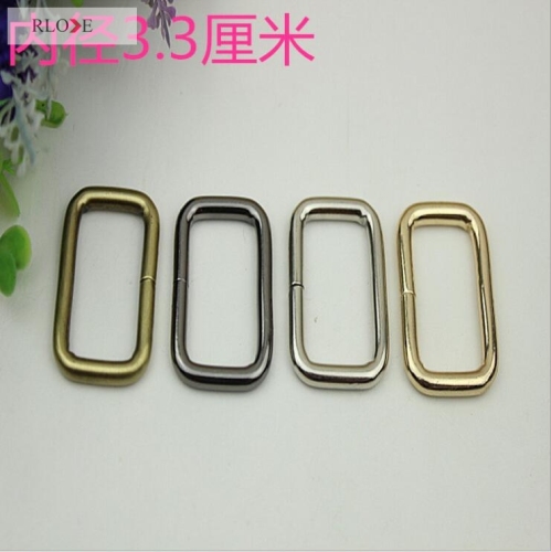 Factory sale delicate handbag hardware iron square buckle for bags RL-ISB010-33MM