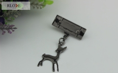 Handbag decoration hardware accessories metal deer jewelry pendant charms RL-LCP041